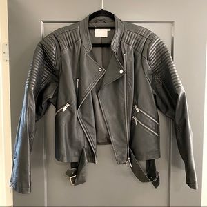 ASOS Curve faux leather jacket